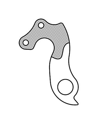 Union derailleurpad gh-122 met schroefset m4x0.7