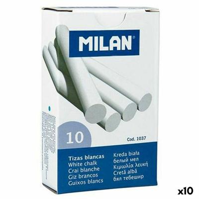 Krijtjes Milan Wit 10 Onderdelen (10 Stuks)