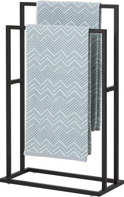 Handdoekrek Sealskin Carré 48x78.5x24cm Vrijstaand Mat Zwart