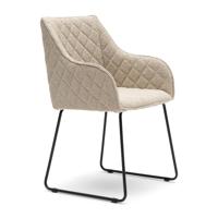 Rivièra Maison Eetkamerstoel 'Frisco Drive' Bouclé, kleur Natural Grey - thumbnail