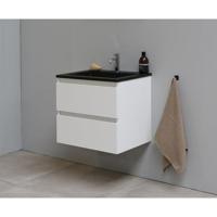 On-Line Onderkast - 60 cm - Voorgemonteerd - Ladestructuur - Acryl Wastafel - 1 Kraangat - Hoogglans Wit - thumbnail