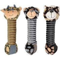 Hondenspeelgoed Pluche Langnek - 30 cm 13.5 x 7 x 30 cm Flamingo Multicolor - thumbnail