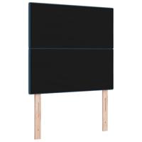LED Hoofdbord met LED-striplichten Blauw 100 cm Polyester - thumbnail