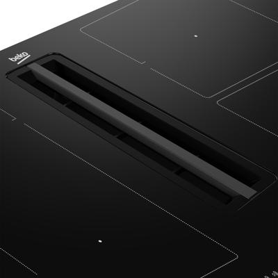 Beko HIXI84700UF Inductie kookplaat met afzuiging Zwart