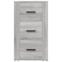 Dressoir 40x33x70 cm bewerkt hout grijs sonoma eikenkleurig - thumbnail