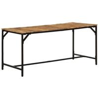 Eettafel 160x80x75 cm massief hout ruw mangohout - thumbnail