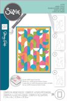 Sizzix • cosmopolitan layered stencils a6 around the block 4pcs - thumbnail