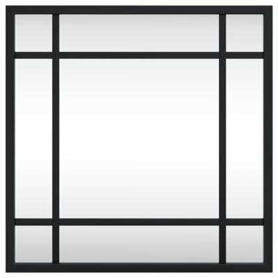 VidaXL Wandspiegel vierkant 30x30 cm ijzer zwart