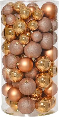 Kerstballen mix 100 st. brandy Decoris - Decoris