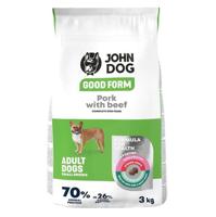 JOHN DOG Good Form Small breeds Pork with beef - droog hondenvoer - 3kg - thumbnail
