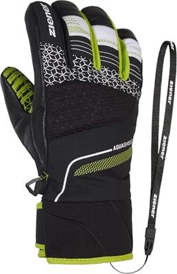 Ziener Lonzalo As Dames Handschoen Black/Lime 5,5