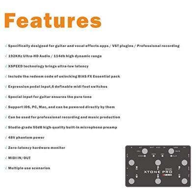 XSonic XTone Pro gitaar audio interface - thumbnail
