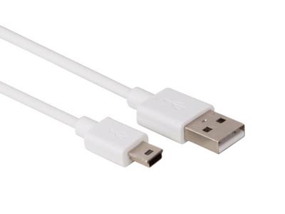 Mini-USB naar USB A 2.0 kabel 1m wit Velleman PCMP61WN