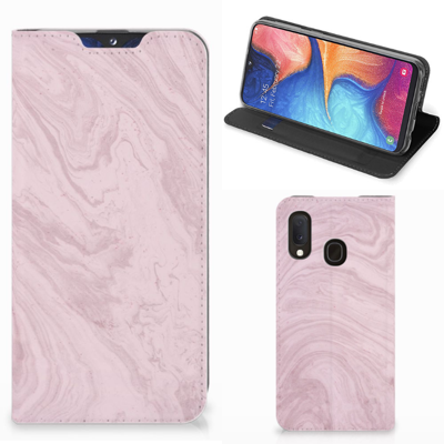 Samsung Galaxy A20e | Standcase | Marble Pink - Origineel Cadeau Vriendin