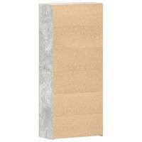 Schoenenkast met plank Grijs 80 x 35.5 x 180 cm Bewerkt hout - thumbnail