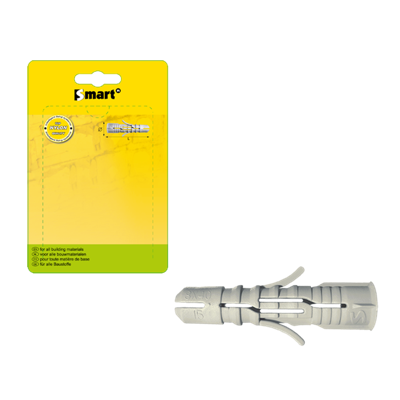 pgb-Europe SMART | Nylon plug met boord Ø 5x25 grijs | 100 st SM00BPN00050025XH