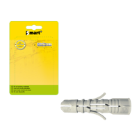 pgb-Europe SMART | Nylon plug met boord Ø 5x25 grijs | 100 st SM00BPN00050025XH - thumbnail