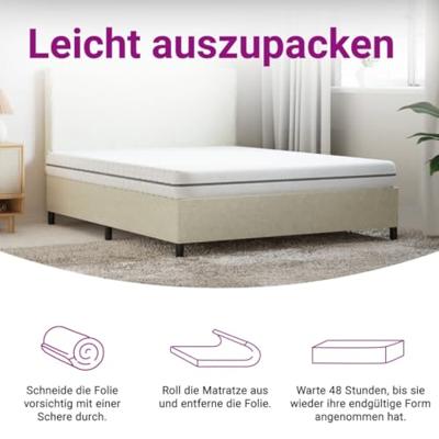 Schuimmatras middelzacht 160x200 cm