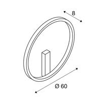 SLV Design wandlampOne Ø 60cm - 1002918 - thumbnail