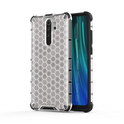 Voor Xiaomi Redmi Note 8 Pro schokbestendige honingraat PC + TPU case (wit)