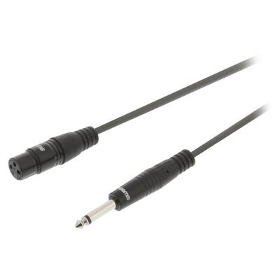 Sweex SWOP15120E15 audio kabel 1,5 m XLR (3-pin) 6.35mm Zwart Sweex SWOP15120E15 audio kabel 1,5 m XLR (3-pin) 6.35mm Zwart