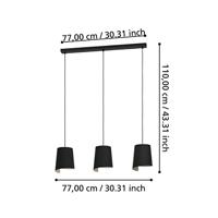 Eglo Eettafel hanglampBolivia 3-lichts - 900426 - thumbnail