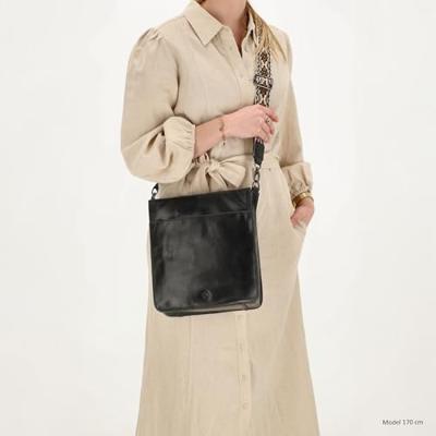 Hide & stitches next navajo schoudertas-Black