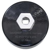 Gedore Automotive 3097633 KL-0122-219 B oliefiltersleutel, aluminium, Ø 76 mm, ommanteld - thumbnail