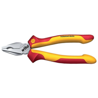 Wiha Krachtcombinatietang Industrial electric met DynamicJoint® en OptiGrip met extra lang snijvlak | 180 mm - 33186 - 33186 - thumbnail