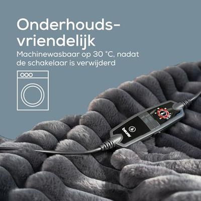 Beurer HD 82 Stockholm Elektrische deken Grijs