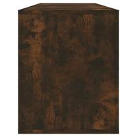 Tv-meubel 130x35x50 cm bewerkt hout gerookt eikenkleurig - thumbnail