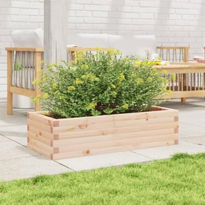 VidaXL Plantenbak 90x40x23 cm massief grenenhout