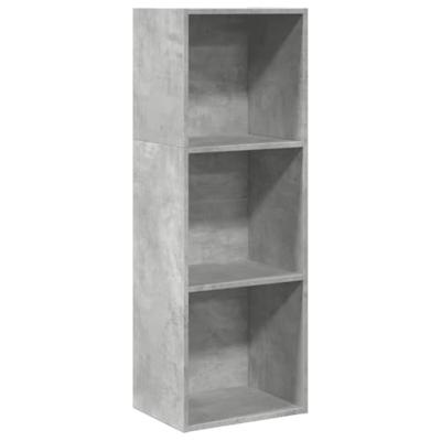 Boekenkast 40x30x114 cm bewerkt hout betongrijs Boekenkast 40x30x114 cm bewerkt hout betongrijs