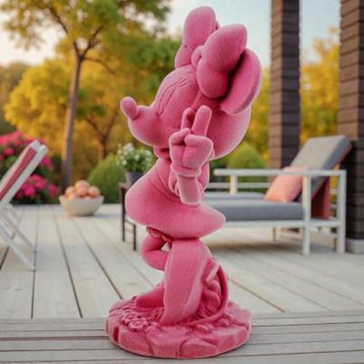 Disney Tuinbeeld 3d pluiz minnie