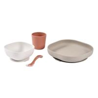 Serviesset 4 items silicone BEABA terracotta - thumbnail