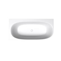 Half Vrijstaand Ligbad Riho Phatos Corner 170x80x57 cm Rechts Incl. Pop Up Waste, Sifon en Afvoer Glans Wit - thumbnail