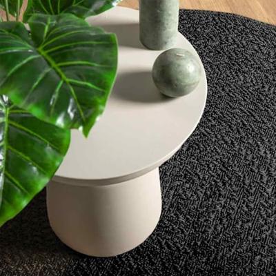 VidaXL Vloerkleed zizur binnen en buiten ø 120 cm jute look antraciet