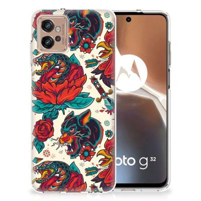 Siliconen Hoesje met foto voor Motorola Moto G32 Old Skool Siliconen Hoesje met foto voor Motorola Moto G32 Old Skool