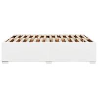 Bedframe kunstleer wit 140x190 cm - thumbnail