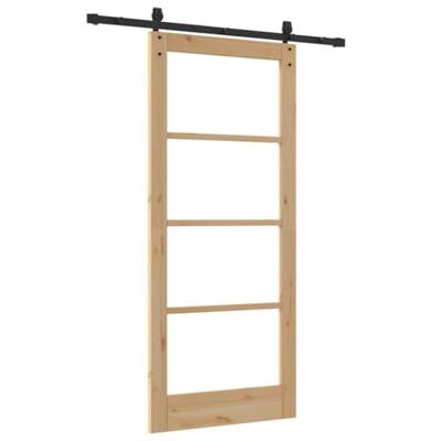 Schuifdeur ORKDAL Bruin 86 x 198.5 cm Hout en metaal