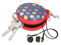 Moses portemonnee Sterren junior metaal 7 cm rood - thumbnail