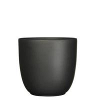 Pot tusca d31h28.5cm zwart mat - thumbnail