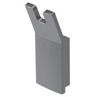 Handdoekhaak Haceka Aline Dubbel Mat Grijs Haceka - thumbnail