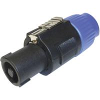 Cliff FM1250 Luidsprekerconnector Stekker, recht Aantal polen: 4 Zwart, Blauw 1 stuk(s) - thumbnail