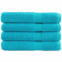 VidaXL Saunadoeken solund 4 st 600 g/m² 80x200 cm turquoise - thumbnail