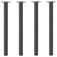 Salontafelpoten 4 st 72-74 cm staal antraciet - thumbnail
