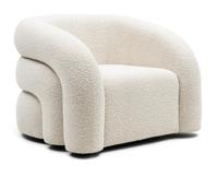 Rivièra Maison Draaifauteuil 'Vittorio' Bouclé, kleur Simply White - thumbnail
