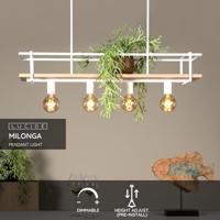Lucide MILONGA - Hanglamp - 4xE27 - Wit - thumbnail