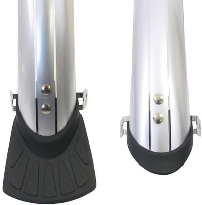 Sunnywhe El kunststof spatbordset 28 inch 45 mm zilver incl. stangen