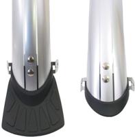 Sunnywhe El kunststof spatbordset 28 inch 45 mm zilver incl. stangen - thumbnail